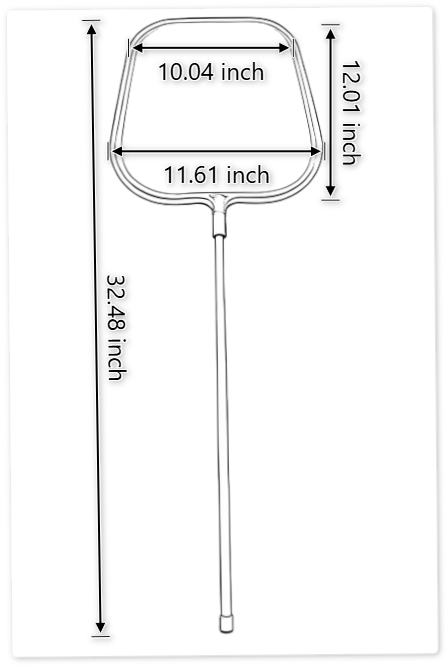 LSH002 Leaf Skimmer with Non-telescopic Pole