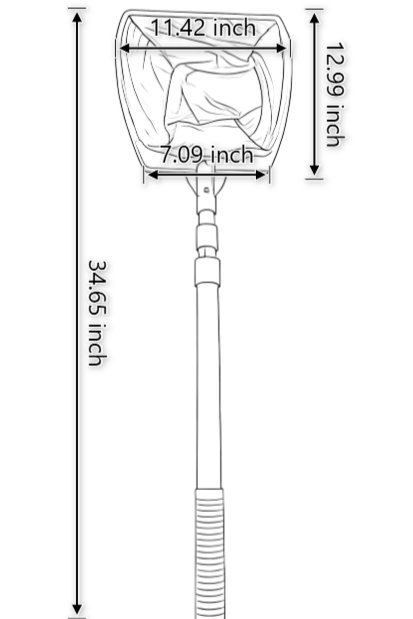 LSH001 Leaf Rake with Telescopic Pole