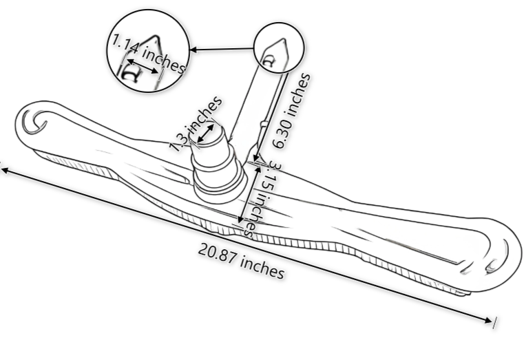 WB002 20" Vacuum Brush with Swivel
