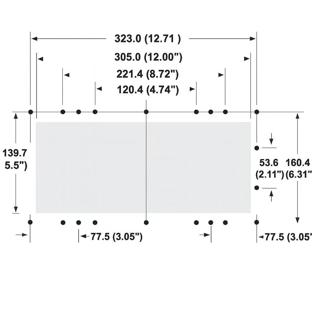 WS002 Full Set Wide Mouth Wall Skimmer