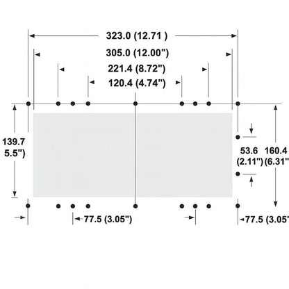 WS002 Full Set Wide Mouth Wall Skimmer