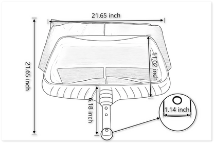 DLS002 Heavy Duty Deep Rake Skimmer