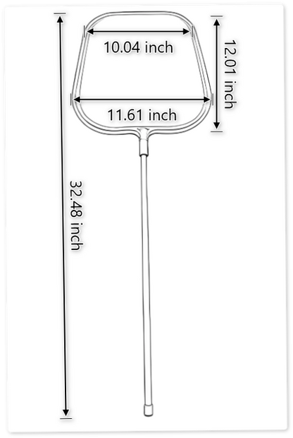 LSH002 Leaf Skimmer with Non-telescopic Pole
