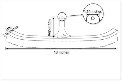 WB001 18’’ standard Curved Wall Brush
