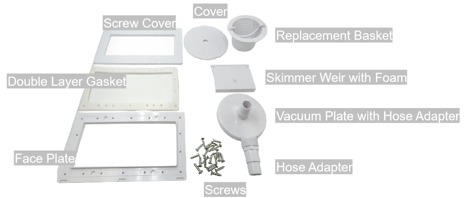 WS002 Full Set Wide Mouth Wall Skimmer